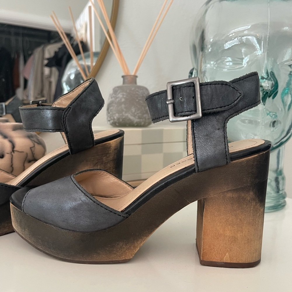 Kelsie Dagger Platform Wooden Heels